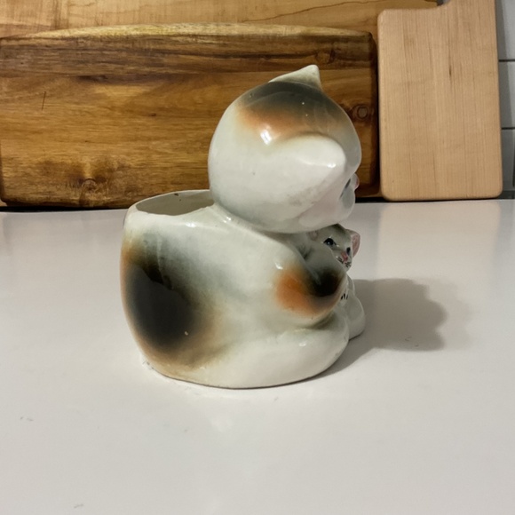 VTG Ceramic Cat Kitten Planter - Picture 3 of 7